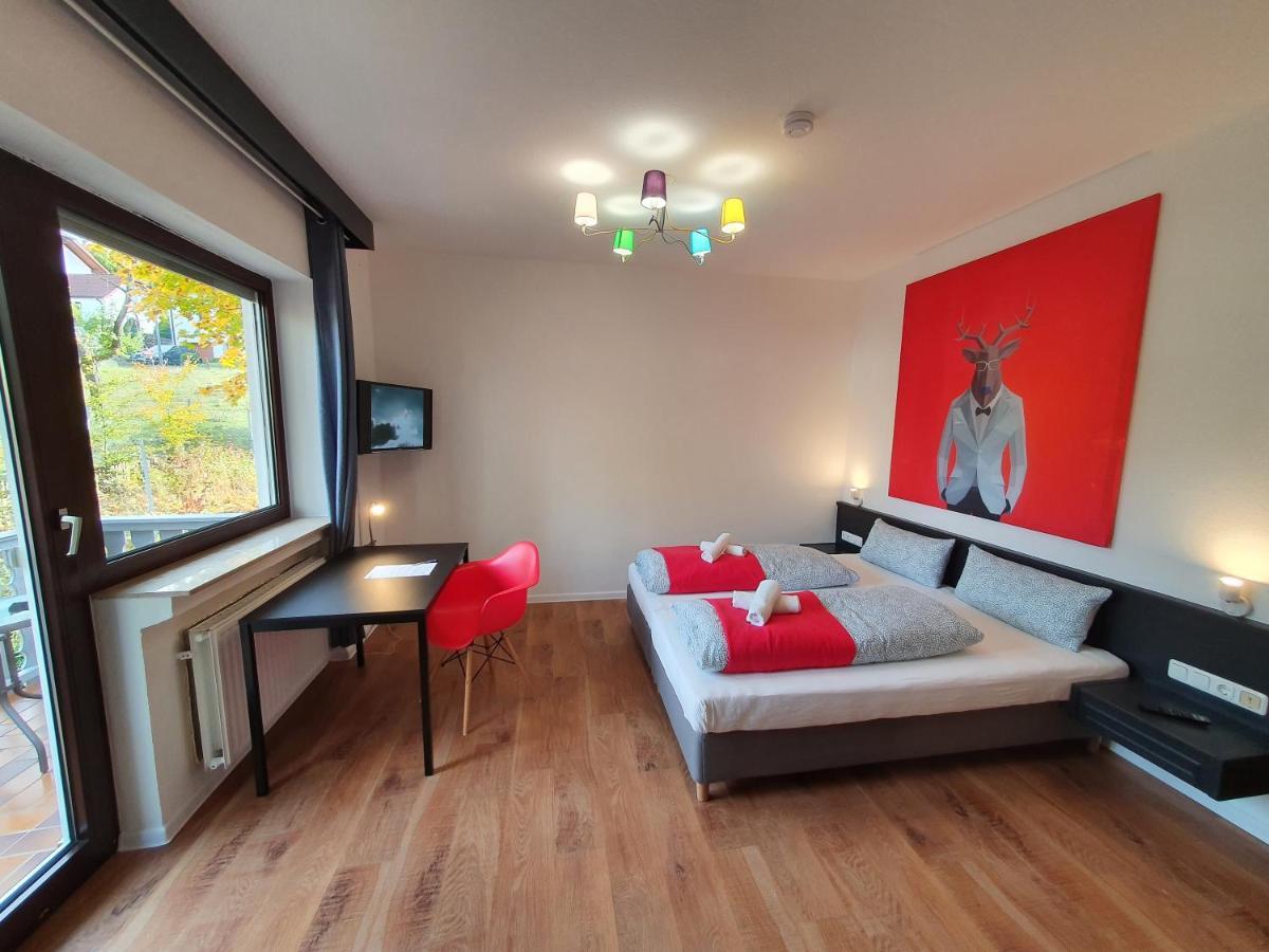 הופביבר Garni Hotel Biebertal Am Milseburgradweg מראה חיצוני תמונה